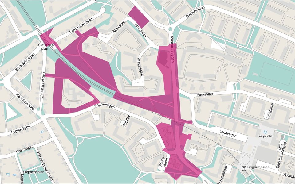 Bagarmossens förtätas på bekostnad av grönska