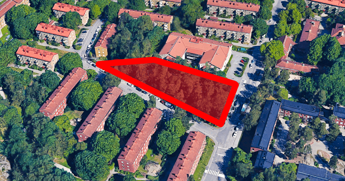 Studenthus i stället för naturområde utmed Fredagsvägen i Hökarängen.