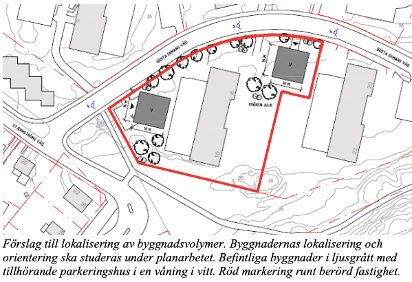 Två nya punkthus vid Gösta Ekmans väg
