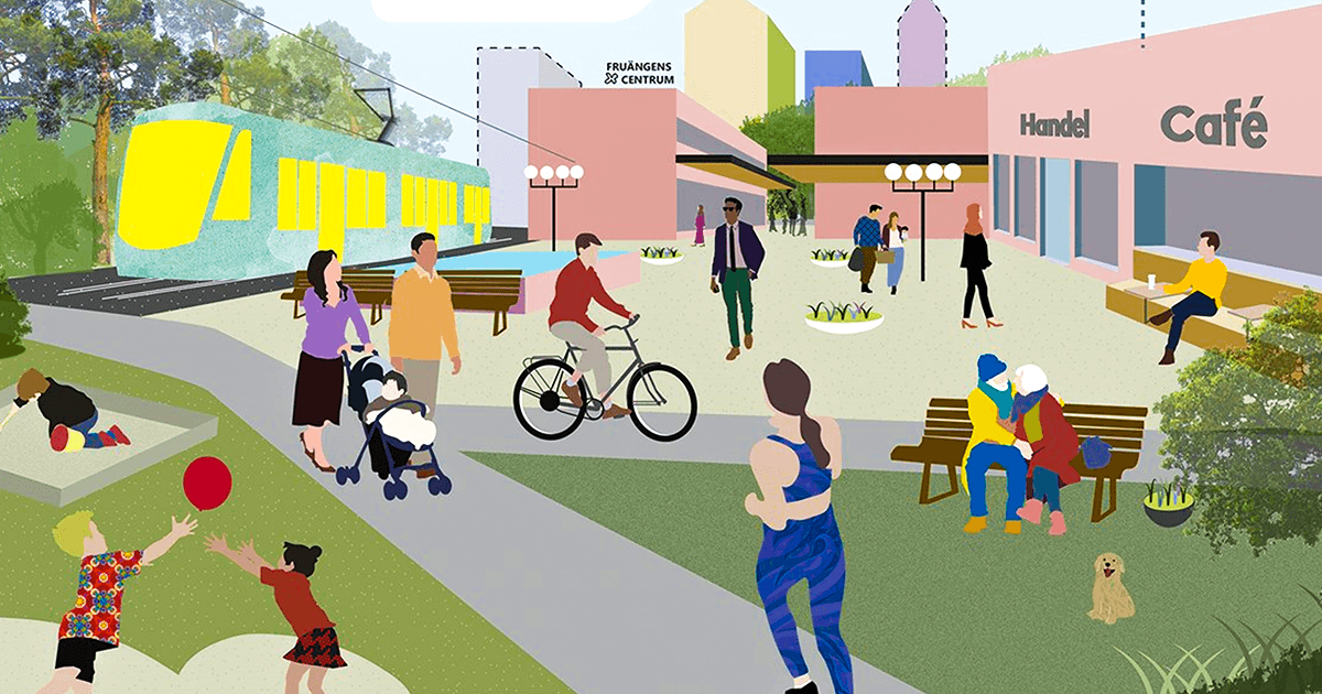 Fruängens centrum förtätas