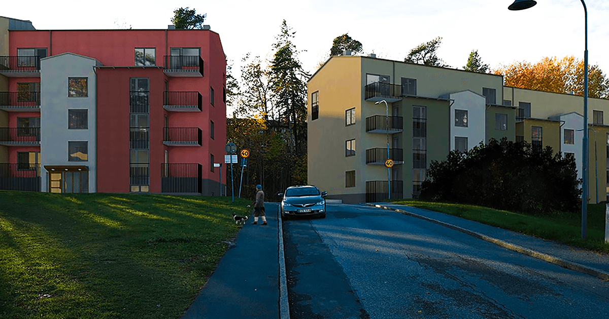 Grimsta, Råcksta, 117 bostäder vid Solleftegatan..