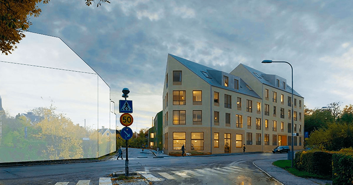 Ovarsam förtätning med 220 bostäder i Älvsjö villastad vid Johan Skyttes väg, Segervägen, Sjättenovembervägen och Älvsjövägen.