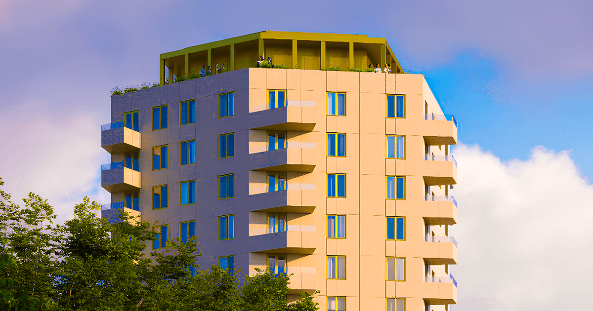 Södermalm, 14-våningshus Bergsgruvans park..