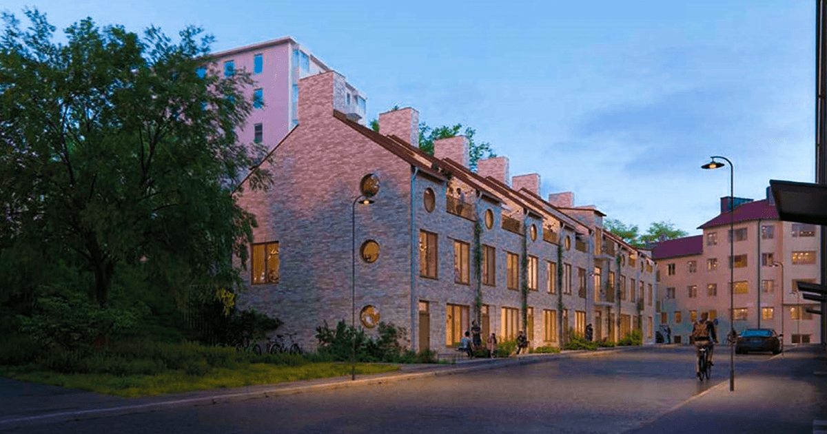 Aspudden, 215 bostäder vid Blommensbergsvägen..