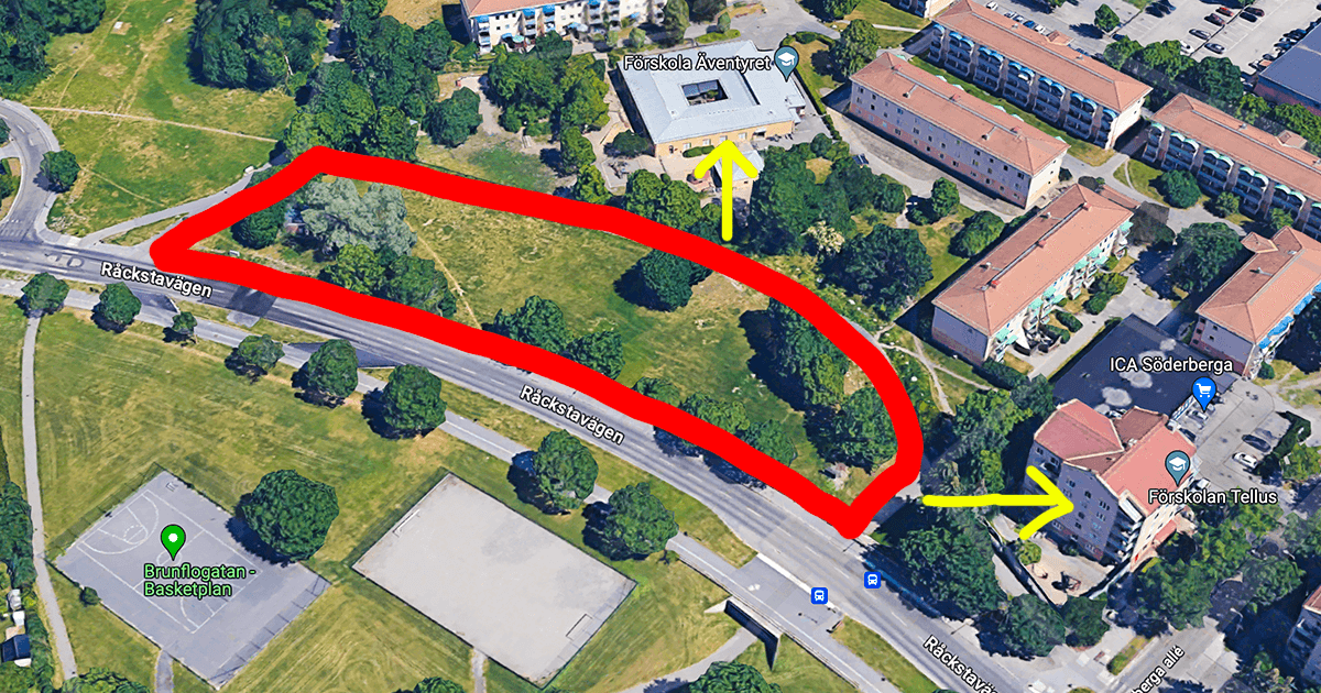 Råckstas förskolor vid Råckstavägen tappar lekyta