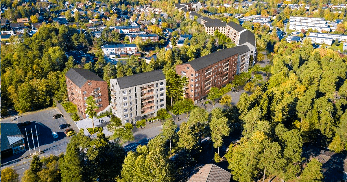 Hässelby, 345 bostäder längs Björnmossevägen.
