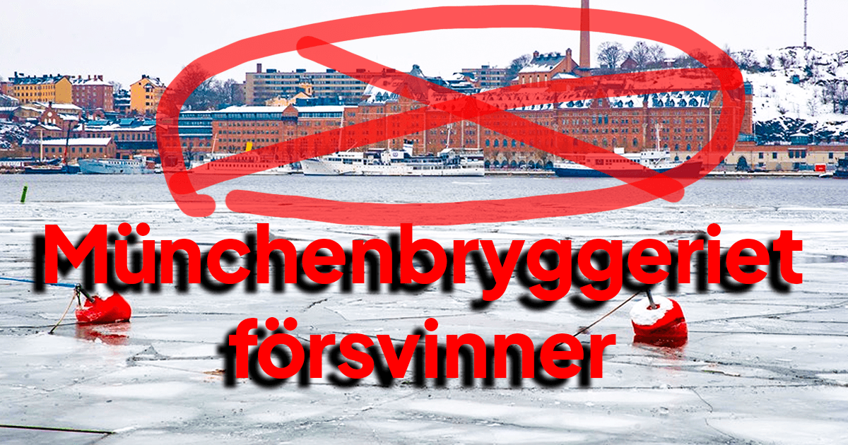 Södermalm, Ludvigsborg, Münchenbryggeriet, ca 120 lägenheter och centrum
