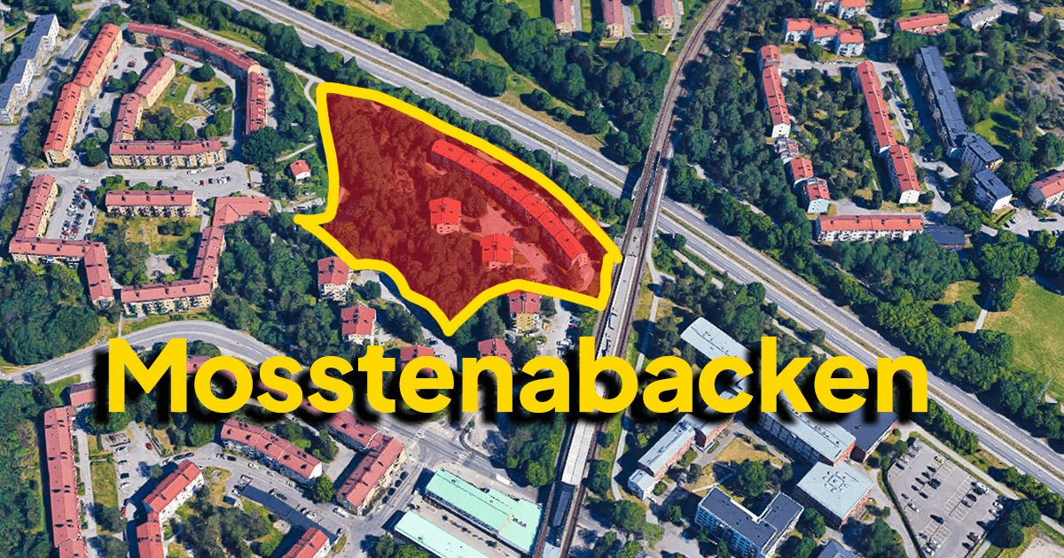 Mosstenabacken förtätas ovarsamt..