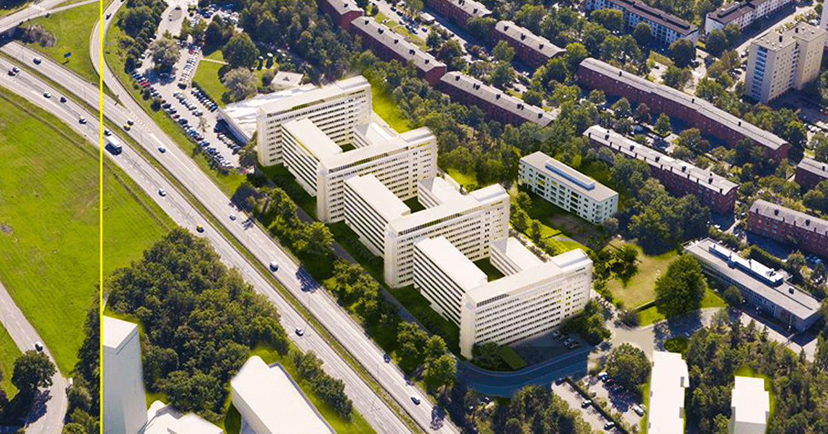 Televerksområdet i Farsta..