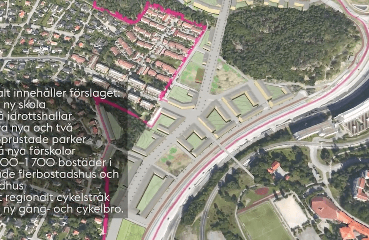 Spångadalen bebyggs med 1500-1700 lägenheter för att binda samman Tensta med Spångas villor